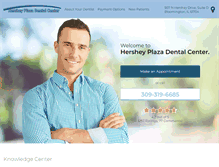 Tablet Screenshot of hersheyplazadental.com